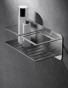 Cesta ducha acero inoxidable modelo cromo o níquel cepillado Imán de IMEX 2