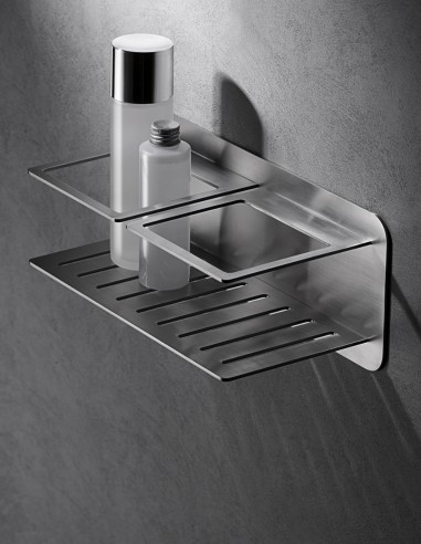 Cesta ducha acero inoxidable níquel cepillado