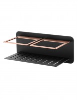 Cesta ducha acero inoxidable negro oro rosa