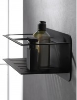 Cesta ducha acero inoxidable negro mate