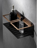 Cesta ducha acero inoxidable modelo blanco, negro o negro/oro rosa Imán de IMEX