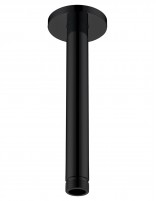 Brazo de ducha a techo negro mate