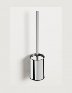 Escobillero a pared cromo/níquel - Round de GME