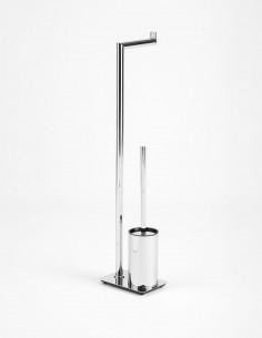 Escobillero auxiliar pie cromo/níquel - Round de GME