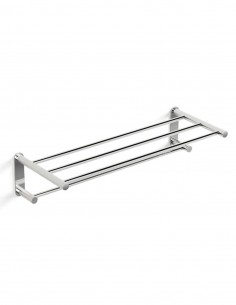 Toallero con repisa cromo/níquel - Round de GME
