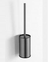 Escobillero a pared negro/titanio - Round de GME
