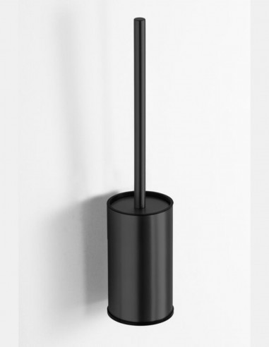 Escobillero a pared negro/titanio - Round de GME