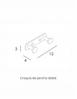 Percha doble oro/cobre - Round de GME