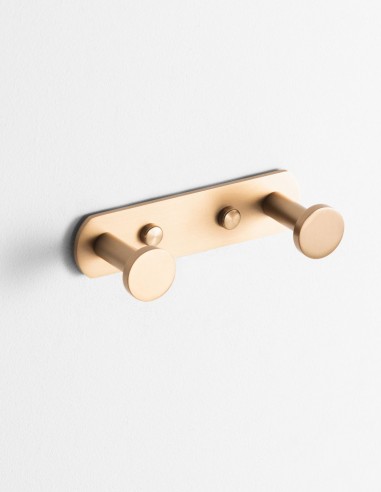 Percha doble oro/cobre - Round de GME
