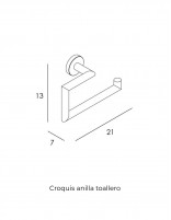 Anilla toallero oro/cobre - Round de GME