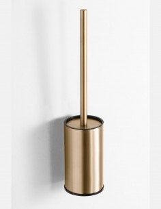 Escobillero a pared oro/cobre - Round de GME