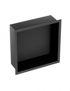 Hornacina empotrada negra - acero inoxidable de GME