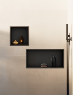 Hornacina empotrada negra - acero inoxidable de GME 2