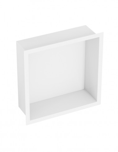 Hornacina empotrada blanca - acero inoxidable de GME