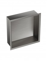 Hornacina empotrada titanio - acero inoxidable de GME