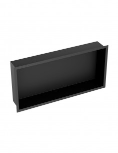 Hornacina empotrada rectangular negra - acero inoxidable de GME