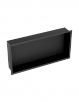 Hornacina empotrada rectangular negra - acero inoxidable de GME