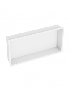 Hornacina empotrada rectangular blanca - acero inoxidable de GME