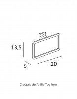 Anilla toallero cromo/níquel - Quadra de GME