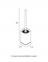 Escobillero suelo oro/cobre - Quadra de GME