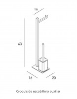 Escobillero auxiliar oro/cobre - Quadra de GME