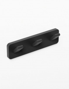 Percha triple negro/titanio - Quadra de GME