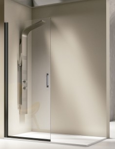 Mampara de ducha panel fijo abatible modelo SALÓNICA de Kassandra