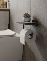 Portarrollos con tapa negro/titanio - Quadra de GME