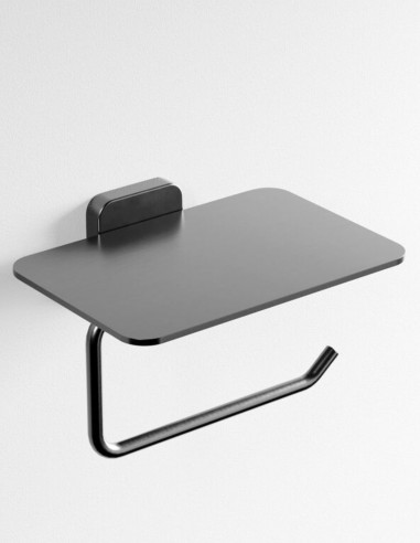 Portarrollos con tapa negro/titanio - Quadra de GME