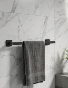 Toallero 35 cm negro/titanio - Quadra de GME 2