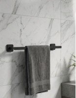 Toallero 35 cm negro/titanio - Quadra de GME