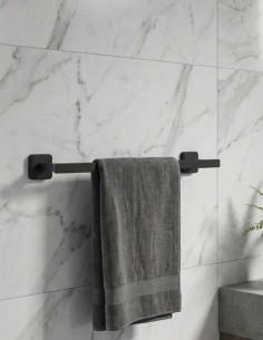 Toallero 45 cm negro/titanio - Quadra de GME 2