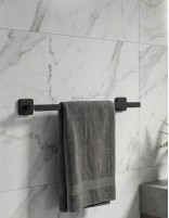 Toallero 45 cm negro/titanio - Quadra de GME