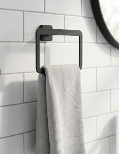 Anilla toallero negro/titanio - Quadra de GME 2