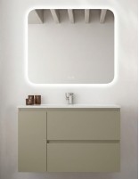 Mueble baño suspendido lacado dubuffet green