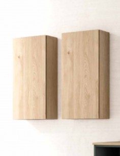 Mueble baño suspendido lacado cementino 2