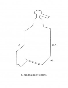 Dosificador de jabón - RUBI Crystal de PyP 2