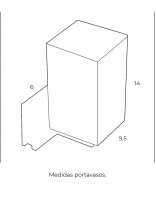 Portavasos baño - RUBI Crystal de PyP