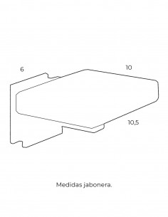 Jabonera baño - RUBI Crystal de PyP 2