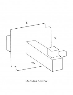 Perchero baño - RUBI Crystal de PyP 2