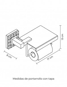 Portarrollo baño - RUBI Crystal de PyP 2