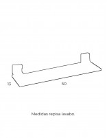 Repisa de baño - RUBI Crystal de PyP