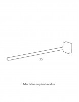 Toallero barra fija - RUBI Crystal de PyP