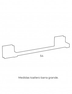 Toallero barra - grande Rubi Crystal de PyP 2