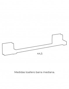 Barra toallero - mediana RUBI Crystal de PyP 2