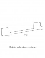 Barra toallero - mediana RUBI Crystal de PyP