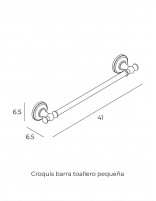Barra toallero pequeña/mediana/grande - TÍVOLI de PyP