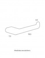 Portarrollo baño sin taladro croquis