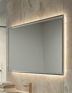 Espejo rectangular acero inoxidable  modelo CALIFORNIA de LED Imex 2