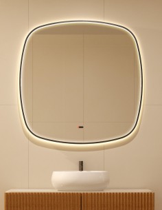 Espejo con bordes redondeados - CATANIA de LED Imex